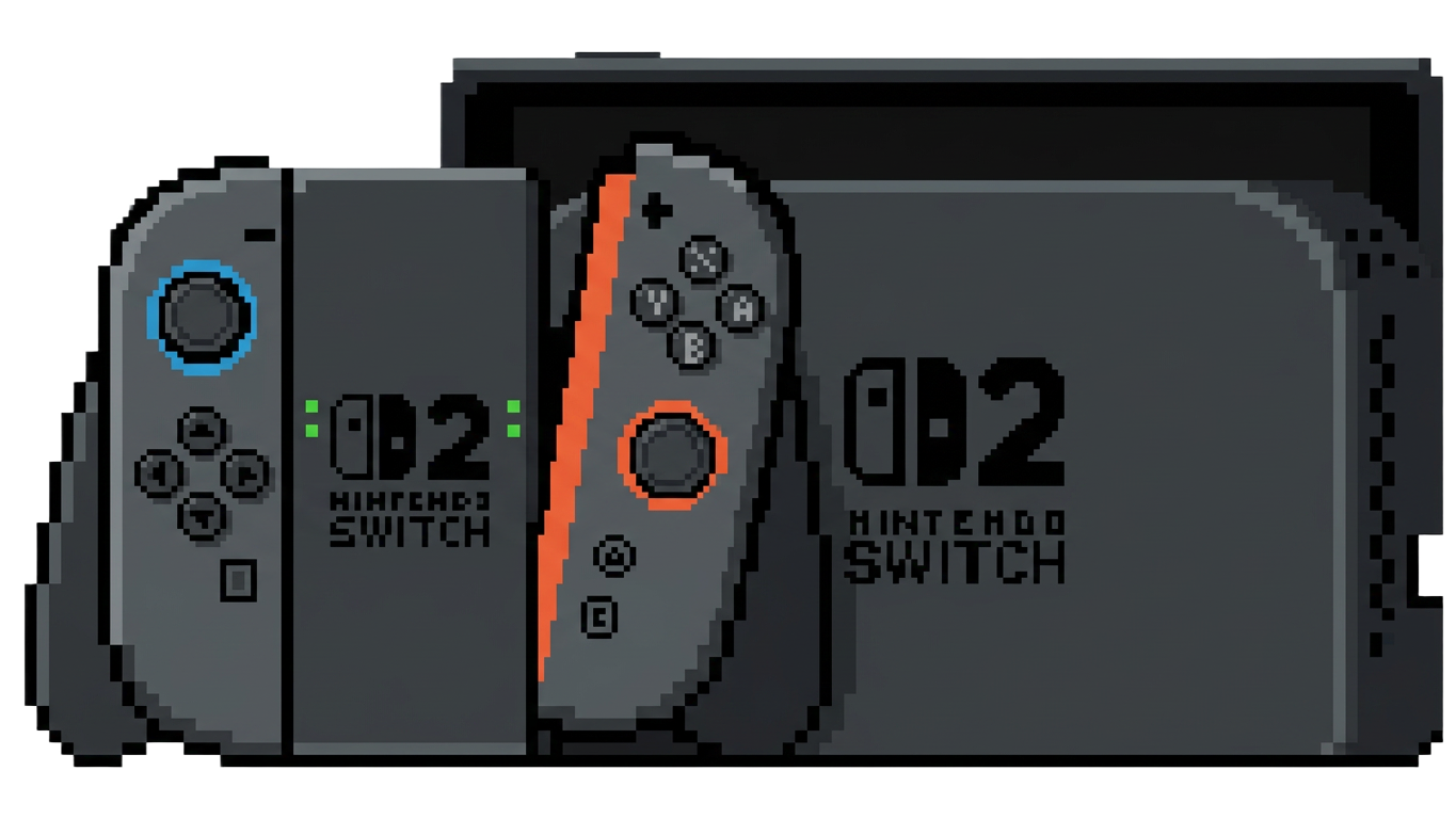 Pixel-art Nintendo Switch 2